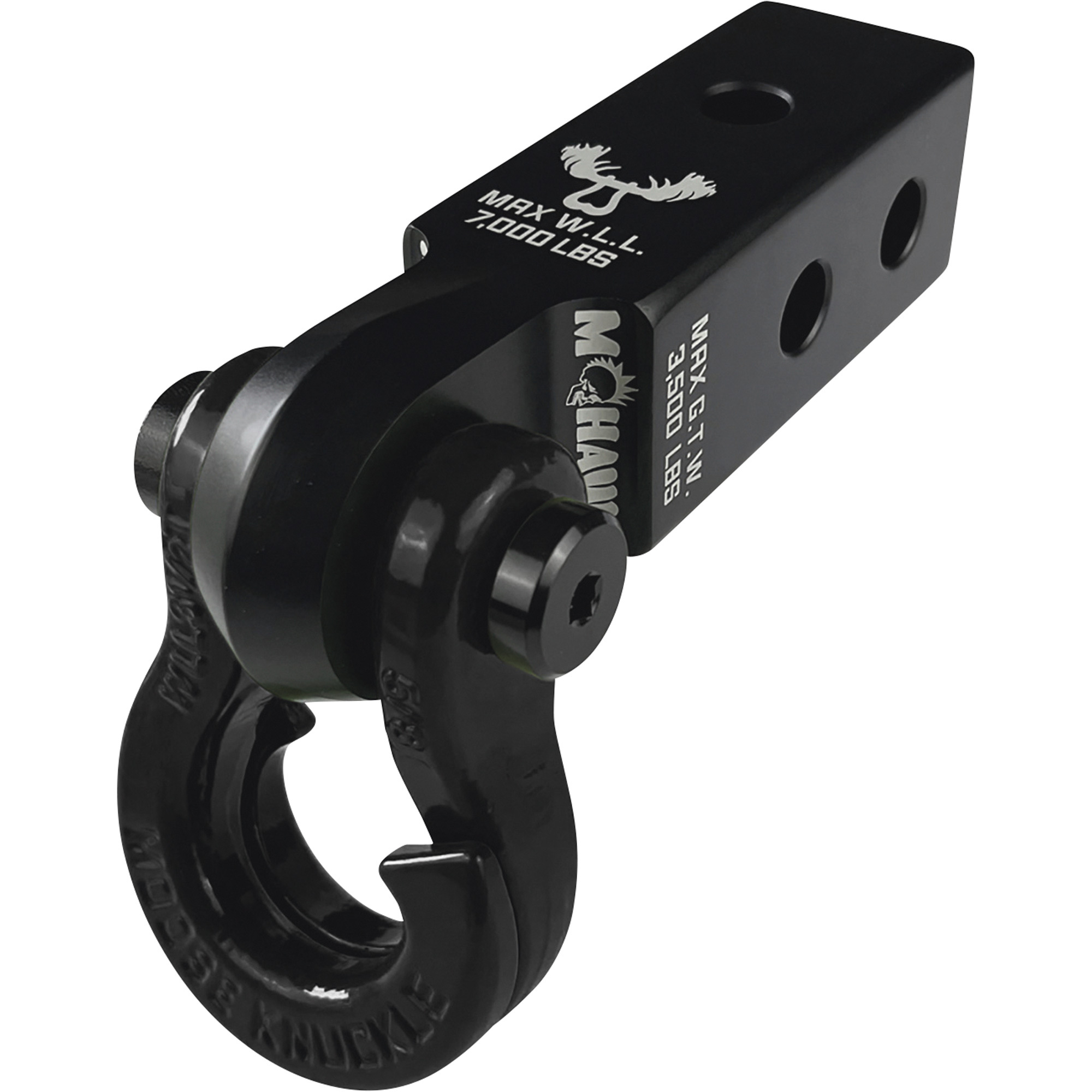 Moose Knuckle Offroad, 5/8 Jowl Split Shackle and Mohawk 2.0 x 5/8 Receiver Combo, Fits 2in. Receivers